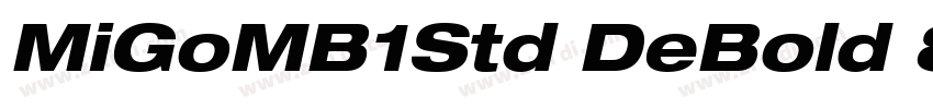MiGoMB1Std DeBold 83字体转换